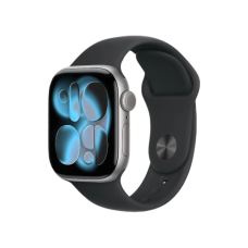 Apple Watch Series 11 GPS, 46mm Space Gray Aluminum Case with Black Sport Band (M/L)