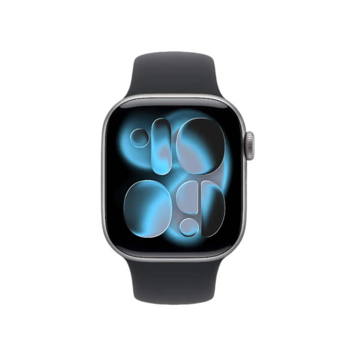 Apple Watch Series 11 GPS, 42mm Space Gray Aluminum Case with Black Sport Band (M/L)
