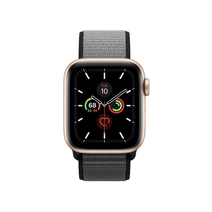Apple Watch Series 5 40mm Gold Aluminium w. Anchor Gray Sport Loop