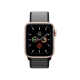 Apple Watch Series 5 40mm Gold Aluminium w. Anchor Gray Sport Loop
