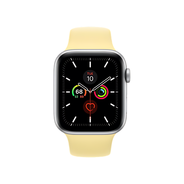 Apple Watch Series 5 44mm Silver/Lemon Cream (MWT32)