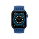 Apple Watch 6 44mm Blue Aluminum w. Atlantic Blue Braided Solo L. (M02G3)