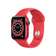 Apple Watch 6 44mm Red Aluminium Case with Red Sport Band (M00M3)
