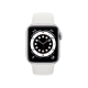 Apple Watch 6 40mm Silver Aluminum Case with White Sport Band (MG283)