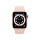 Apple Watch 6 40mm Gold Aluminum Case with Pink Sand Sport Band (MG123)