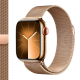 Apple Watch Series 7 GPS + Cellular 41mm Gold Stainless Steel Case with Gold Milanese Loop