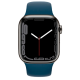 Apple Watch Series 7 GPS + Cellular 41mm Graphite S. Steel Case w. Abyss Blue S. Band