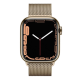 Apple Watch Series 7 GPS + Cellular 45mm Gold Stainless Steel Case with Gold Milanese Loop
