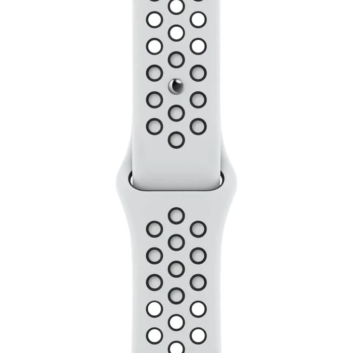 Apple Watch Nike Series 7 GPS 41mm Starlight Aluminum Case w. Pure Platinum/Black Nike Sport Band