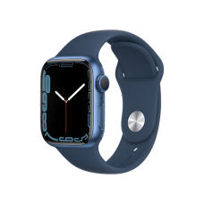 Apple Watch Series 7 GPS 45mm Blue Aluminum Case With Blue Sport Band (MKN83)
