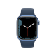 Apple Watch Series 7 GPS + Cellular 41mm Blue Aluminum Case w. Abyss Blue S. Band