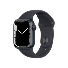 Apple Watch Series 7 GPS 41mm Midnight Aluminum Case With Midnight Sport Band (MKMX3)