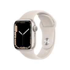Apple Watch Series 7 GPS 41mm Starlight Aluminum Case With Starlight Sport Band (MKMY3) (Вживаний)