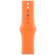 Apple Watch Series 8 GPS 41mm Midnight Aluminum Case With Bright Orange Sport Band