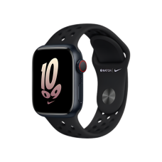 Apple Watch Nike Series 8 GPS 45mm Midnight Aluminum Case w. Black/Black Nike S. Band (MPH43/MNP83)