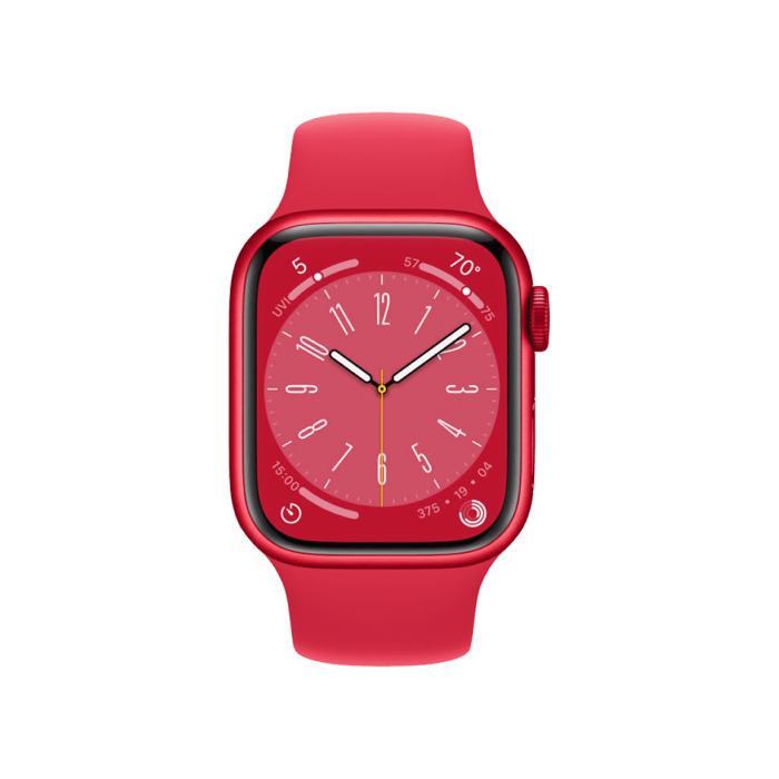 Apple Watch Series 8 GPS 45mm PRODUCT RED Aluminum Case w. Product Red S. Band (MNP43)