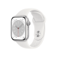 Apple Watch Series 8 GPS 45mm Silver Aluminum M/L White S. Band (MP6Q3) Open Box