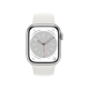 Apple Watch Series 8 GPS 45mm Silver Aluminum M/L White S. Band (MP6Q3) Open Box