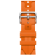 Apple Watch Hermès Series 9 GPS + Cellular 41mm Silver Stainless Steel Case with Orange Kilim Single Tour
