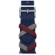 Apple Watch Hermès Series 9 GPS + Cellular 41mm Silver Stainless Steel Case with Rouge H Bridon Single Tour