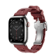Apple Watch Hermès Series 9 GPS + Cellular 41mm Space Black Stainless Steel Case with Noir Kilim Single Tour