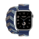 Apple Watch Hermès Series 9 GPS + Cellular 41mm Silver Stainless Steel Case with Rouge H Bridon Double Tour