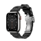 Apple Watch Hermès Series 9 GPS + Cellular 41mm Silver Stainless Steel Case with Noir/Gold Twill Jump Single Tour