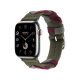 Apple Watch Hermès Series 9 GPS + Cellular, 45mm Silver Stainless Steel Case with Beige de Weimar Tricot Single Tour