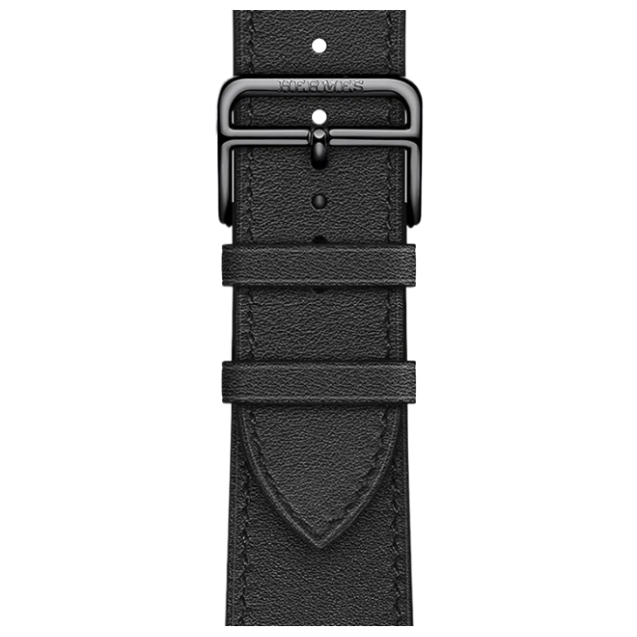 Apple Watch Hermès Series 9 GPS + Cellular 45mm Space Black Stainless Steel Case with Noir Simple Tour