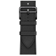 Apple Watch Hermès Series 9 GPS + Cellular 45mm Space Black Stainless Steel Case with Noir Simple Tour