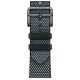 Apple Watch Hermès Series 9 GPS + Cellular 41mm Space Black Stainless Steel Case with Denim/Noir Toile H Single Tour