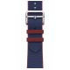 Apple Watch Hermès Series 9 GPS + Cellular 41mm Silver Stainless Steel Case with Navy/Rouge H Twill Jump Single Tour
