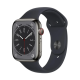 Apple Watch Series 9 GPS + Cellular 45mm Graphite S. Steel Case w. Midnight S. Band - M/L