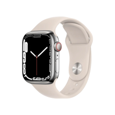 Apple Watch Series 8 GPS + Cellular 45mm Gold S. Steel Case w. Starlight S. Band (MNKM3)