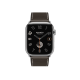 Apple Watch Hermès Series 9 GPS + Cellular 45mm Silver Stainless Steel Case with Ebene Deployment Buckle