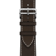 Apple Watch Hermès Series 9 GPS + Cellular 45mm Silver Stainless Steel Case with Ebene Deployment Buckle