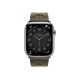 Apple Watch Hermès Series 9 GPS + Cellular 45mm Silver Stainless Steel Case with Kaki Kilim Single Tour