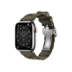 Apple Watch Hermès Series 9 GPS + Cellular 45mm Silver Stainless Steel Case with Kaki Kilim Single Tour