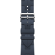 Apple Watch Hermès Series 9 GPS + Cellular 45mm Silver Stainless Steel Case with Navy Kilim Single Tour