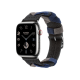 Apple Watch Hermès Series 9 GPS + Cellular 45mm Silver Stainless Steel Case with Noir Bridon Single Tour