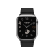 Apple Watch Hermès Series 9 GPS + Cellular 45mm Silver Stainless Steel Case with Noir Deployment Buckle