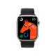 Apple Watch Hermès Series 9 GPS + Cellular 45mm Silver Stainless Steel Case with Noir/Gold Twill Jump Single Tour