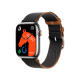 Apple Watch Hermès Series 9 GPS + Cellular 45mm Silver Stainless Steel Case with Noir/Gold Twill Jump Single Tour