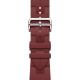 Apple Watch Hermès Series 9 GPS + Cellular 45mm Silver Stainless Steel Case with Rouge H Kilim Single Tour