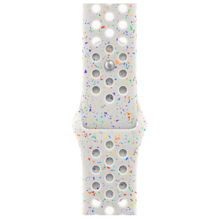 Apple Watch Series 9 45mm Midnight Aluminum Case with Pure Platimun Nike Sport Band M/L