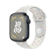 Apple Watch Series 9 45mm Midnight Aluminum Case with Pure Platimun Nike Sport Band M/L