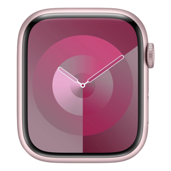 Apple Watch Series 9 GPS 45mm Pink Aluminum Case with Light Pink Sport Band M/L