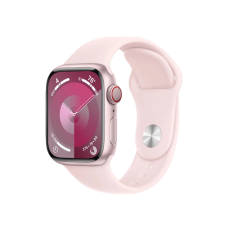 Apple Watch Series 9 GPS + Cellular 41mm Pink Alu. Case w. Light Pink Sport Band - M/L (MRJ03)
