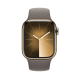 Apple Watch Series 9 GPS + Cellular 45mm Gold S. Steel Case w. Clay Sport Band - M/L