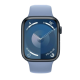Apple Watch Series 9 GPS 45mm Midnight Alu. Case w. Winter Blue Sport Band S/M